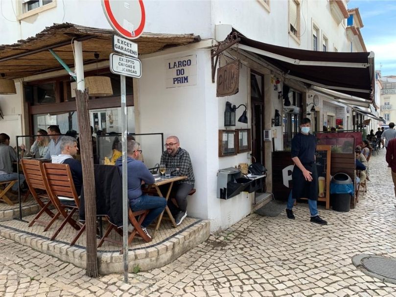 terrace at Prim, one of the best restaurants in Ericeira