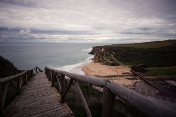 Walkway above Praia de Ribeira D'Ilhas