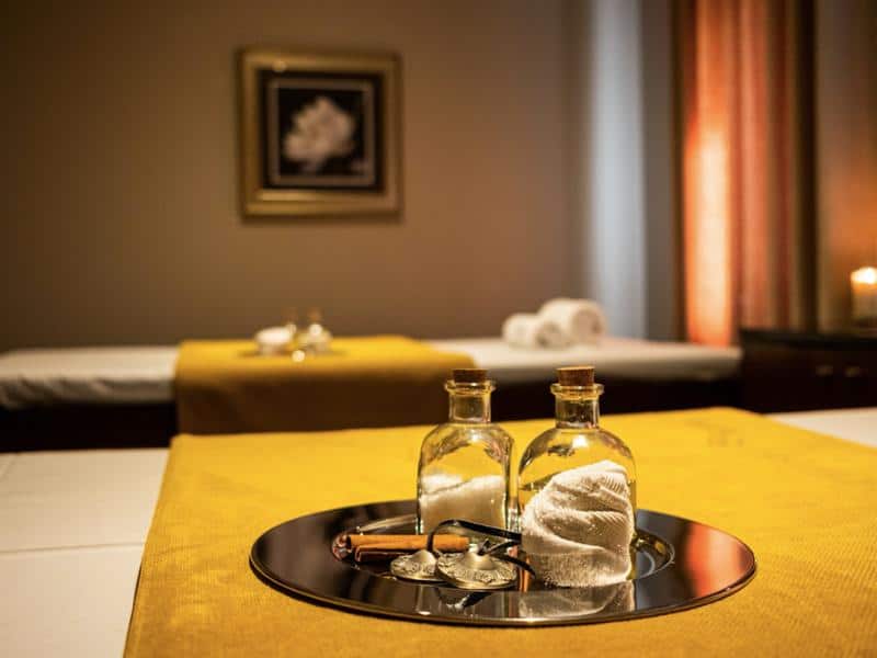 Satsanga spa treatment room for massage in Ericeira.