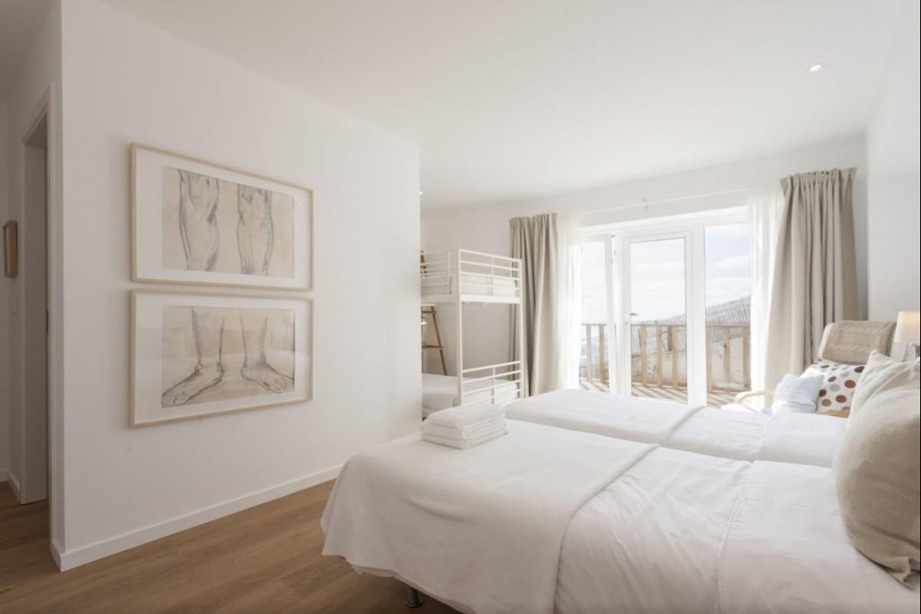 Bedroom in Blue Buddha, one of the best boutique hotels in Ericeira.