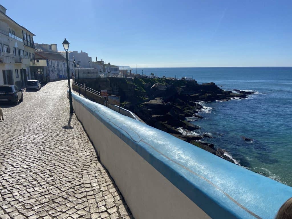 The Ribas wall, one of the sea views which makes Ericeira worth visiting.