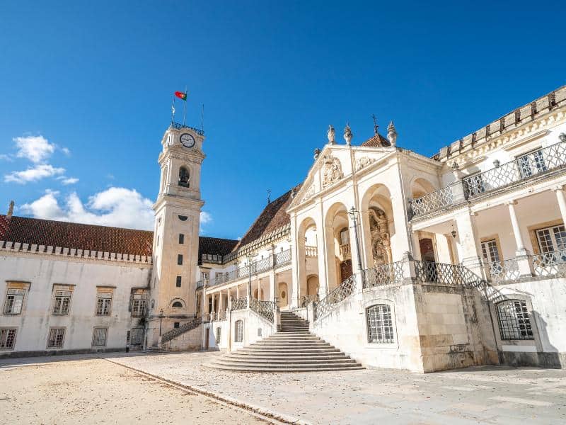 Coimbras's university. This is one of the hidden gems on the way from Lisbon to Porto.