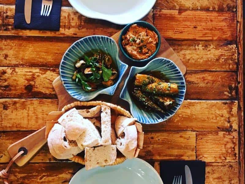 Canned fish tapas at Mar das Latas