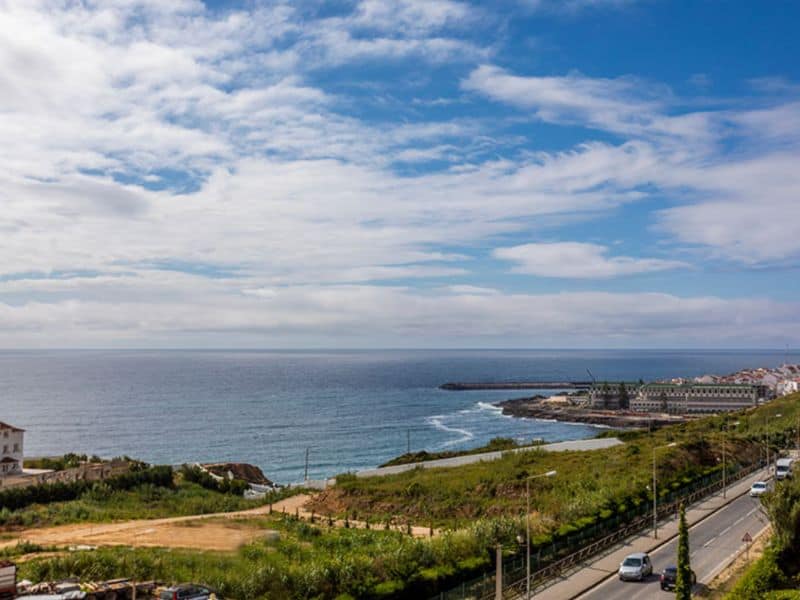 The beautiful view of Ericeira from the hotel garden