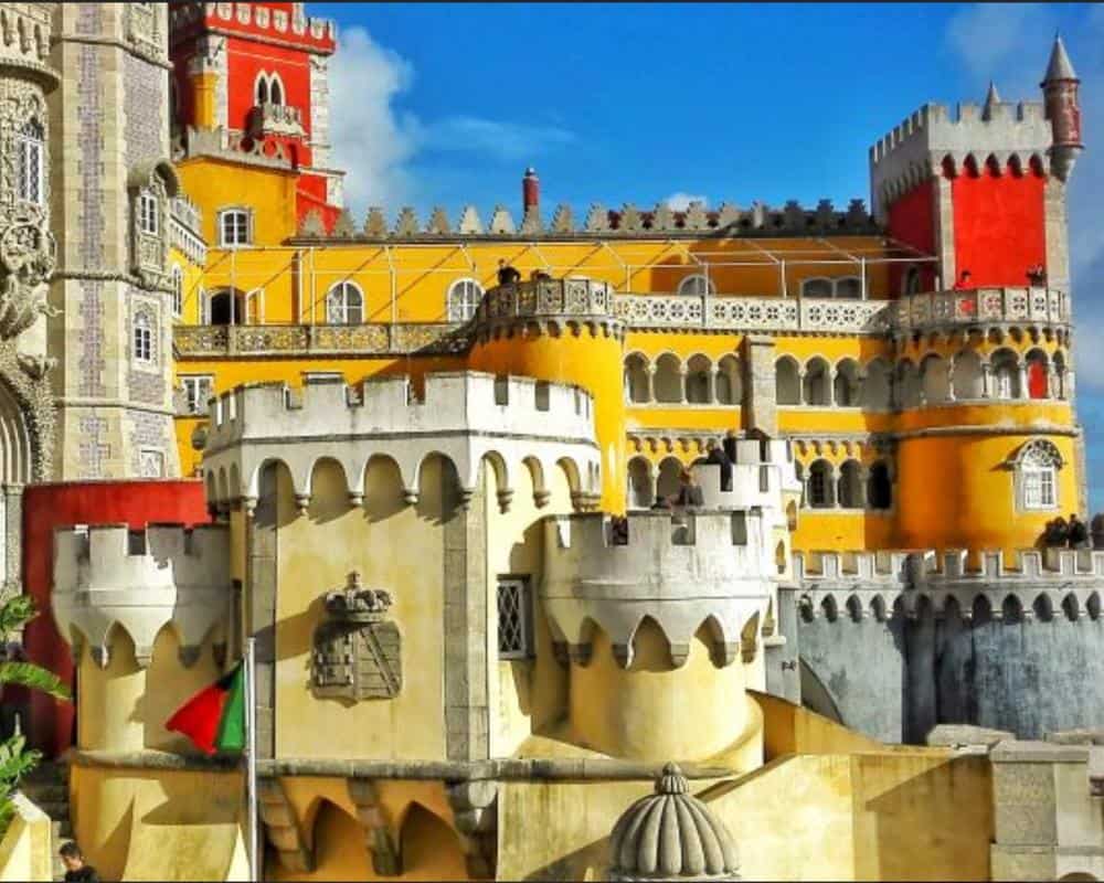 The glorious brilliance of the colors on Pena Palace.