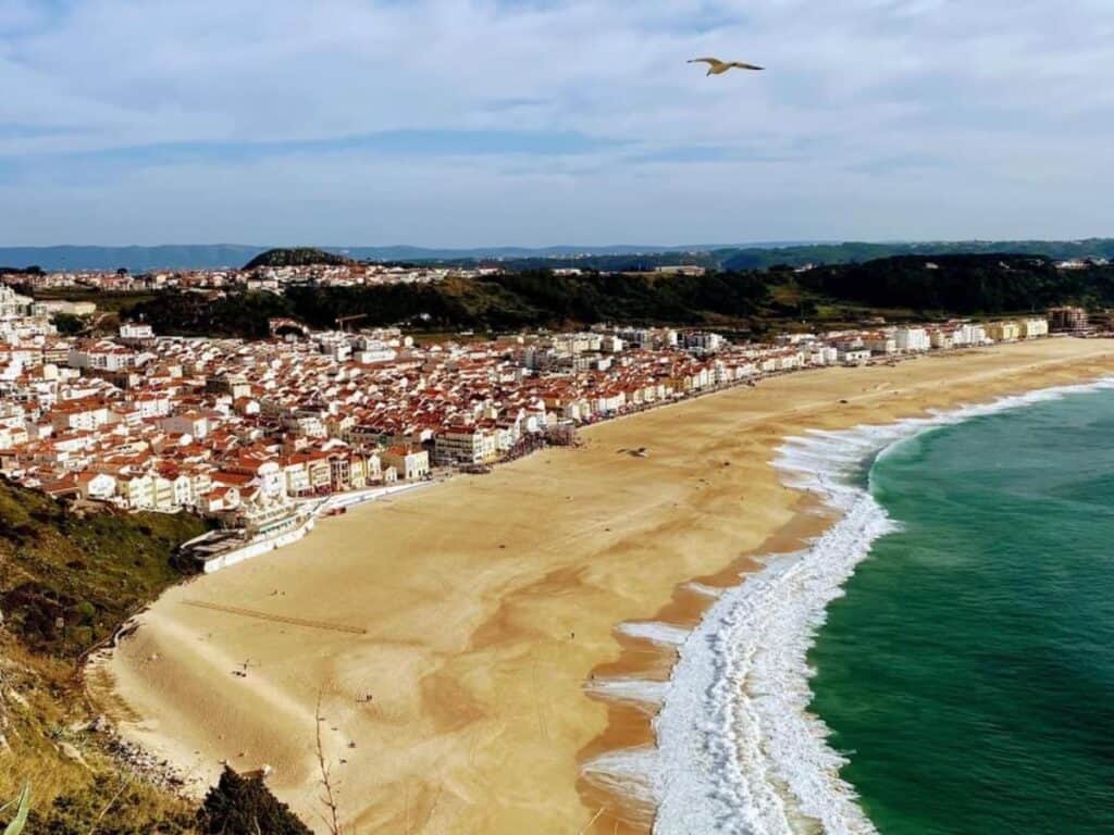 Nazare is a great place to visit on the way from Lisbon to Coimbra.
