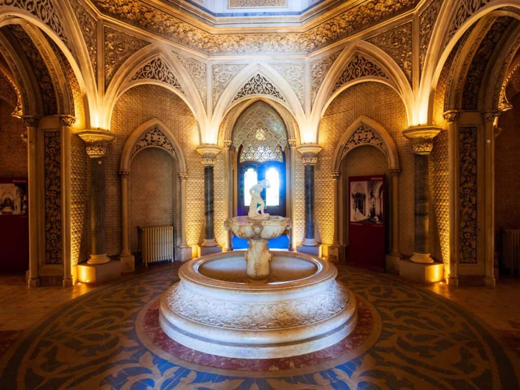 Montserrat detail inside the palace.
